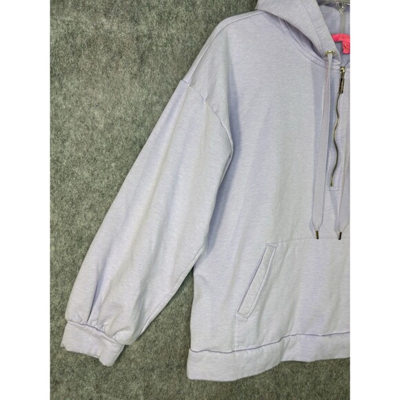 Lilly Pulitzer Suri Hoodie Women’s XL Lilac Purple 1/2 Zip Pullover - Picture 3 of 11